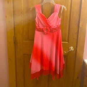 Pink dress with pink sparkles - girls size 16